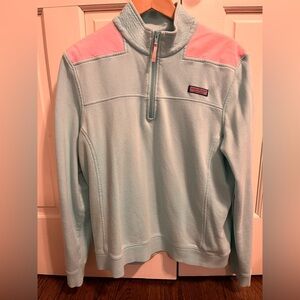 Vineyard Vines Shep Shirt aqua/pink size L